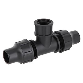 REKUBIK T-Piece Lock-Quick x Internal Thread Size 20 mm x 1 Inch Internal Thread x 20 mm