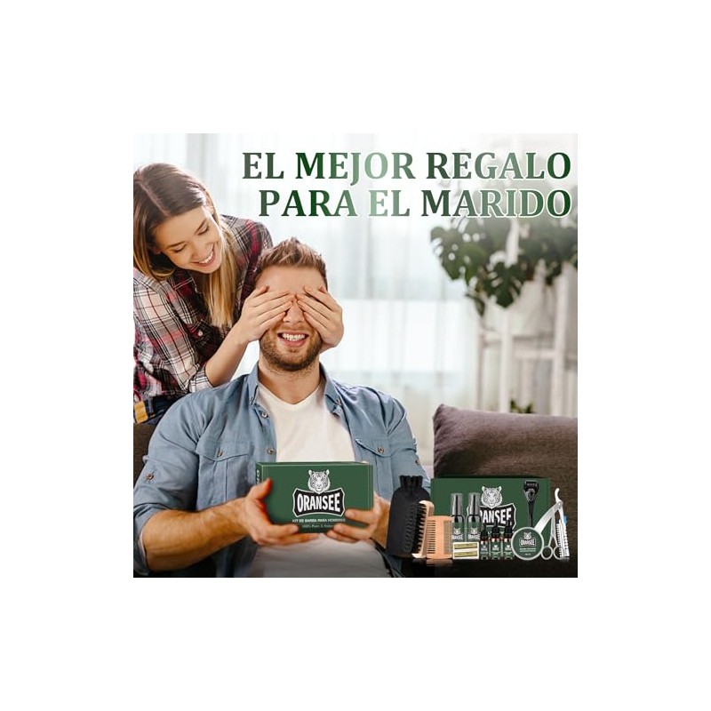 Kit Cuidado de Barba para Hombre 14 en 1 con