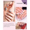PHOENIXY Kit Unghie Gel Completo, 12 Colori, Lampada UV/LED 36W,