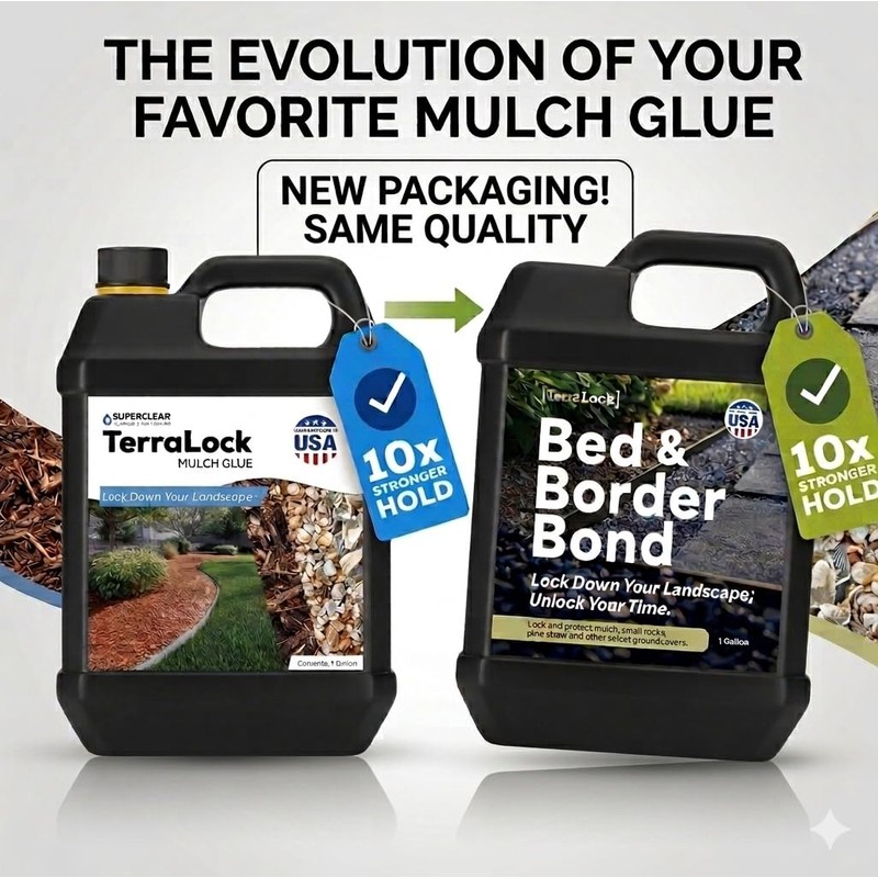 TerraLock Bed & Border Bond Mulch Glue Adhesive for Landscaping,