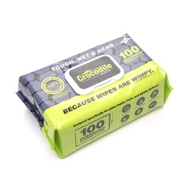 Crocodile Cloth Original - 100, 10" X 15" Cleaning Wipes. Large, Moist, Absorbent and Disposable Cleaning Cloths. Safe on Skin and Multiple Surfaces.
