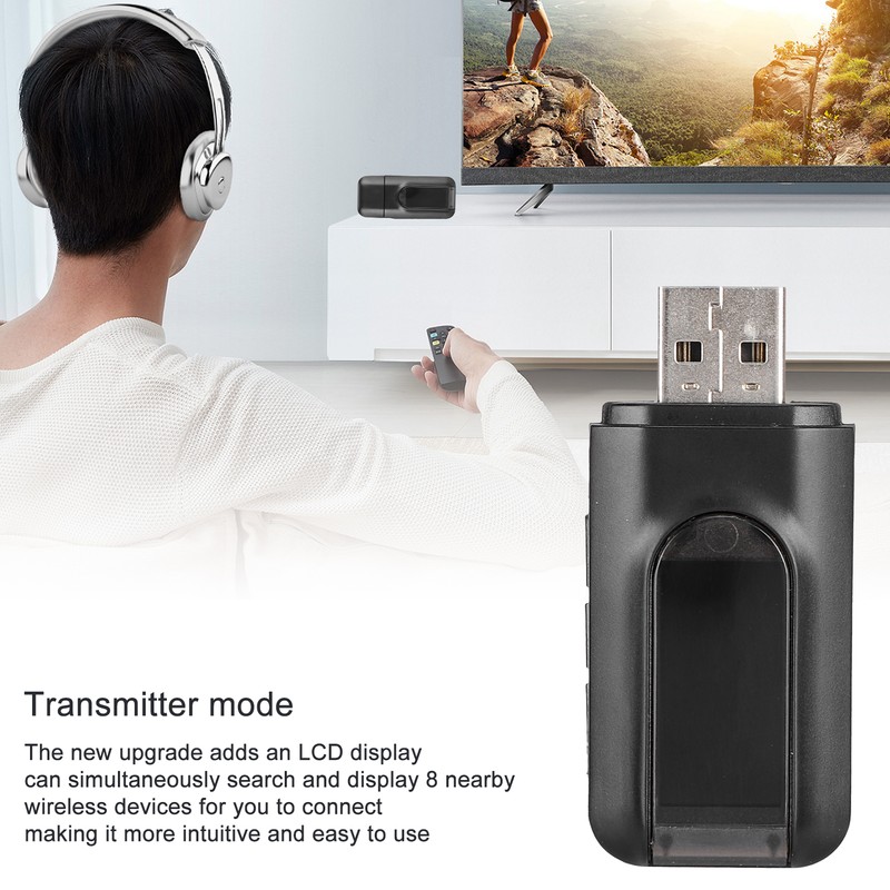 BT‑10 Bluetooth 5.0 Transmitter Receiver 2 in 1 Wireless Audio