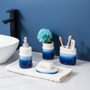 Ceramic 12Oz Soap Dispenser for Kitchen, Refillable Hand Dispenser with