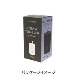 Sabu Sokut 419935 Stainless Steel Straw Tumbler, Black, Capacity: 12.8 fl oz (380 ml)