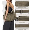 Canvas Crossbody Bag, Large Capacity Canvas Shoulder Bags Casual Messenger