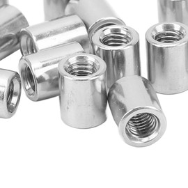 50 Pieces Internal Thread Coupling Nut Set M5 x 0.8 8 L10 mm Internal Thread Connecting Nuts