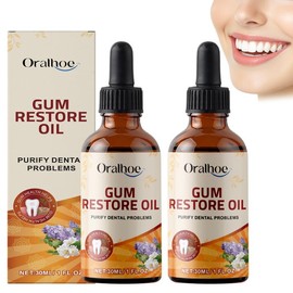 Pack of 2 Gum Gel, Gum Recovery Drops, Gum Repair Drops, 30 Ml. Suitable for repairing gums and restoring gum vitality.