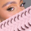 Glowing Win Half Eyelashes, Natural Artificial Eyelashes, 10 Pairs, Cat