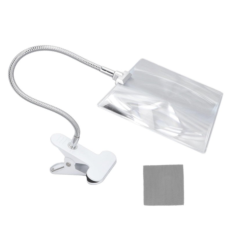 Large Page Magnifier, Easy to Use Clipon HD Lens Reading
