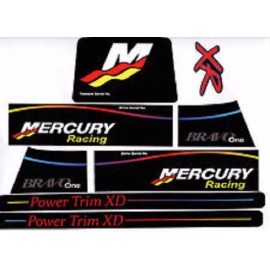 MERCRUISERTHE NEW BEST QUALITY BRAVO ONE RACING XR  W/ RAMS STICKER SET
