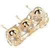 3 Piece Set European Style Gold Sugar Jar with Lid