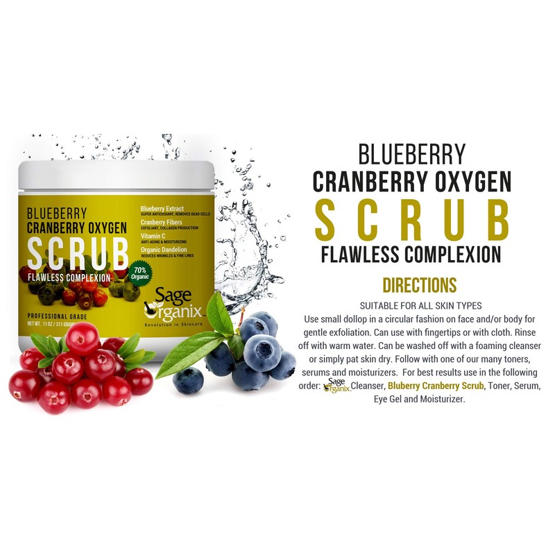 Sage Organix Blueberry Cranberry Oxygen Scrub