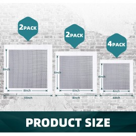 Unbranded Wall Patch Repair Kit Dry Wall Hole Repair Patch for Ceilings 2/4/6/8 Inch - 4"*4, 6"*2, 8"*2