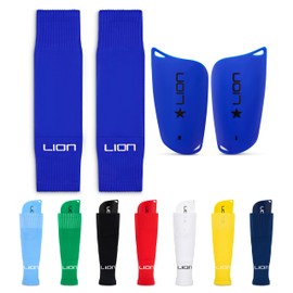 All-in-One Football Sleeve/Guard Combo for Kids – Matching Football Sleeves with Built-In Shin Guards – Perfectly Matches Your Kit Colours - Royal Blue