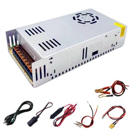 Wazusogok 110v to 12v Converter Power Supply Ac to Dc, Camper Diesel Heater Led Power Supply Ac Dc Adapter 12v Volt Transformer Converter, 480w Output 40a Capacity Switching Power Supply