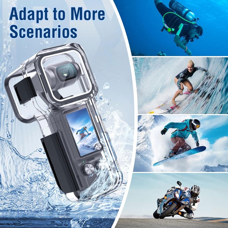 Waterproof Housing Case for Osmo Pocket 3 Touchscreen Protective 45m