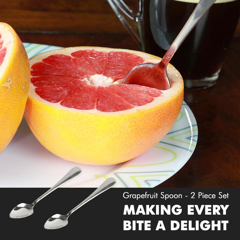 Chef Craft Select Serrated Grapefruit Spoon, 9 inch 2 piece