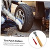 Mobestech 2pcs Tire Patch Roller Tool Set with Handle Automotive