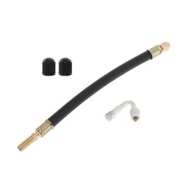 Motoforti 1set 45 Degree Copper Tire Valve Extension with Durable Plastic 210mm Tyre Valve Inflation Adapter for Car Motorcycle RV Truck Bike