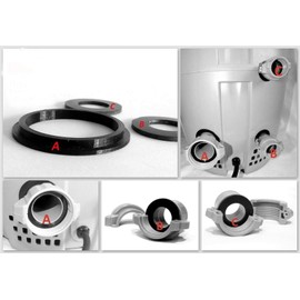 EASY-SCALE TM Lay Z Spa Compatible Seal Set A + B/C Coupling Seals fits all Airjet models - Heavy Duty Replacement Hot Tub Accessories for Leak Repair