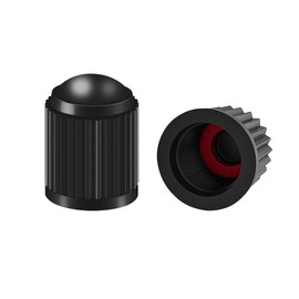 CGEAMDY Pack of 30 Valve Caps Car, Bicycle Valve Caps with Seal, Universal Tyre Valve Cover, Plastic Tyre Valve Cover, Stable Tyre Pressure for Car, SUV, Motorcycle (Black)