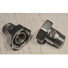 TC Radiator Lockshield Valve Tail Union 1/2" x 3/4" with