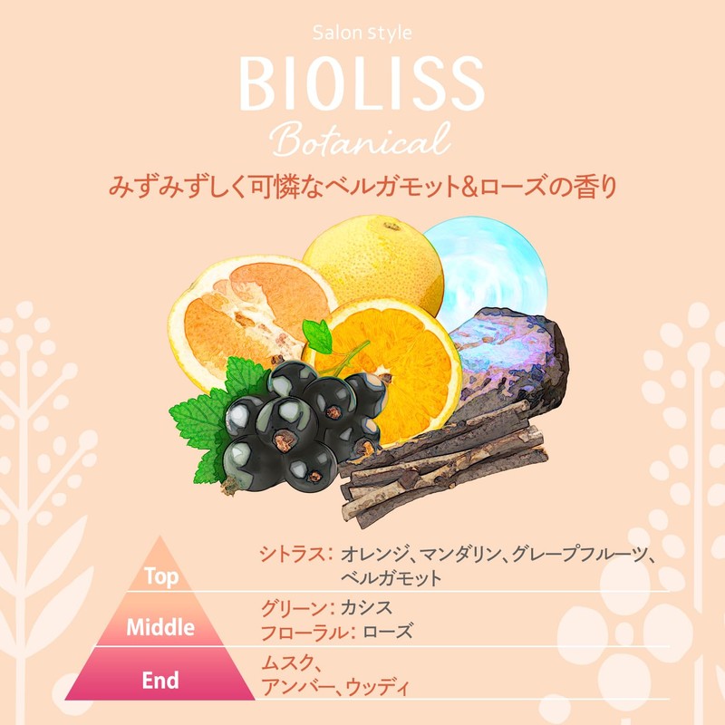 Kose Cosmetics Port KOSE Biolis Botanical Smooth Repair Hair Oil