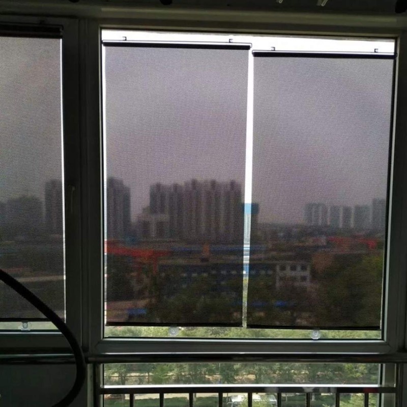 1PCS Temporary Blind Shade with Suction Cups Portable Window Cover