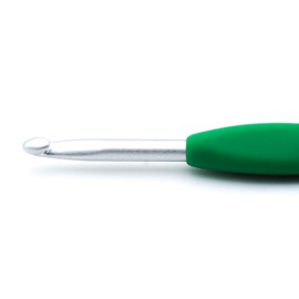 CLOVER 1048/I Green Amour Crochet Hook, Size I, 5.5mm