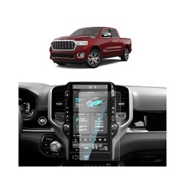 SKTU for 2025 RAM 1500 Screen Protector 14.4 Inch for 2025+ Dodge RAM 1500 Tungsten 14.4-Inch Infotainment Touchscreen [Ultra Clear, Anti Glare&Scratch, 9H] 2025 RAM 1500 Accessories Tempered Glass Screen Cover
