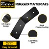 VEVIVOOVY 4pcs Flush Inside 45 Degree Angle Bracket,L/10 xW/3" Heavy