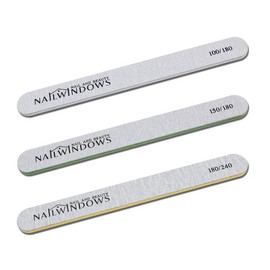 Nail Window Premium Korean-made Zebra Nail File 10-Pack Wood File Quick Shine Shiner National Nail Exam Nail Buffer - Half-moon Zebra Nail File 10 / 네일윈도우 프리미엄 국산 지브라 네일파일 10개 묶음 우드파일 퀵샤인 샤이너 네일국가시험 네일버퍼 - 반달 지브라 네일파일 10개