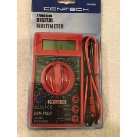 Cen-Tech 7 FUNCTION DIGITAL MULTIMETER Voltmeter Voltage Tester Auto Electrical BRAND-NEW