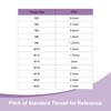 sourcing map 4Pcs M8 x 60mm Star Knobs, Plastic Hex