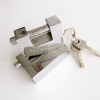 Heavy Duty Padlock with Key, 50 mm Lock Stainless Steel