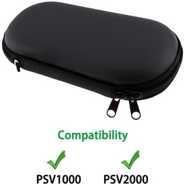 OSTENT Protector Hard Travel Carry Shell Case Cover Bag Pouch Compatible for Sony PS Vita PSV Color Black