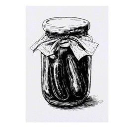 'Jar of Gherkins' Temporary Tattoo - Water Resistant, Skin-Safe, Non-Toxic Transfer (TO00083711)