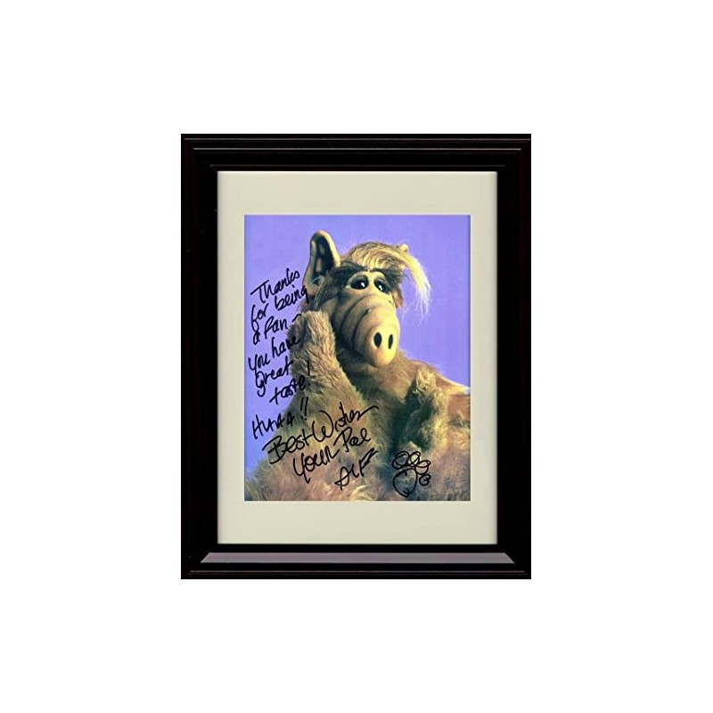 Alf Autograph Promo Print - Portrait - Framed 8x10