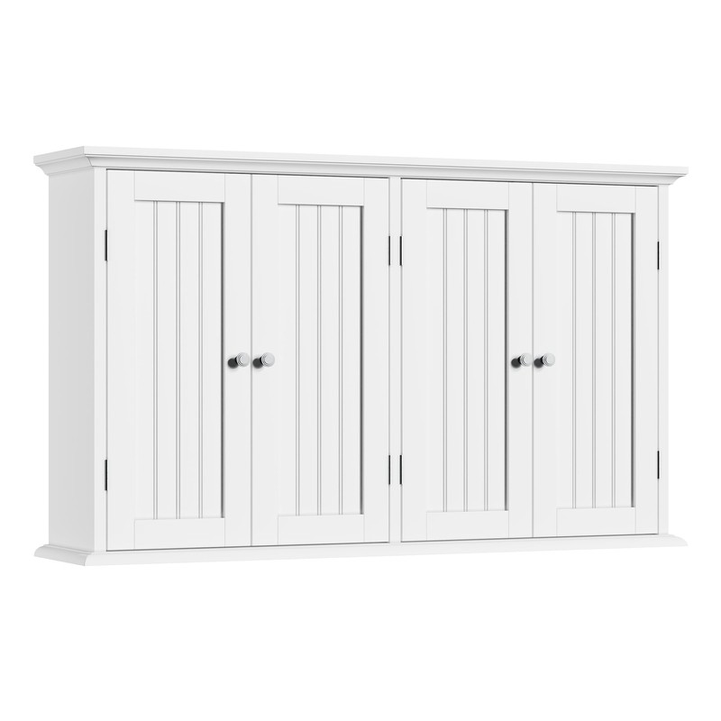 Laundry Cabinet with 4 Doors and Adjustable Shelves