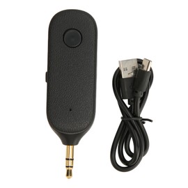 3.5mm Bluetooth Adapter 2 in 1 Support Hands Free Calling Wireless AUX Transmitter Receiver with Mic for Car Speaker