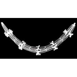 Christmas Concepts® 9ft x 1ft Large Round Foil Garland Festive Hanging Decorations – Christmas Trimming (White)