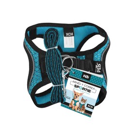 Fancy Pets Set con Arnés Y Correa Sportie para Perro Tamaño ExtraChico Color Azul