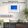 NonProgrammable Thermostat for House, Digital Energy-Saving Thermostat,Single-Stage Systems, 1 Heat/1