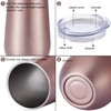 Gteller Stainless Steel Stemless Champagne Cup Double Walled Insulated Wine