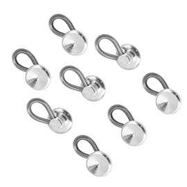 Expansores de Botones, Botones de Extensión de Cintura, 20 Piezas Expansores de Cuello de Botones de Extensión de Cintura de Resorte Flexible para Pantalones Vaqueros de Cuello de Camisa