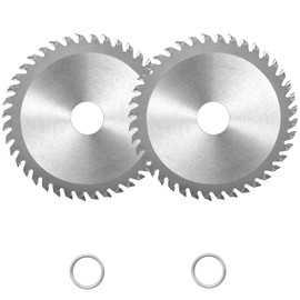2 Pieces Particle Board Mitre Saw Blade, 4.5" Angle Grinder Circular Saw Blade, 40 Teeth Carbide Finishing Saws, Alloy Steel Circular Cutter Blade, Table Saw Plunge Blade for Drills Rotary Tools