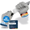 LauterSchutz® Premium Cut Protection Gloves with Nubs – Children and Adult Sizes – Cross Fibre PE Fabric – High Comfort & Stretchy Material – Cut Protection Class C (Size M, Nubs)