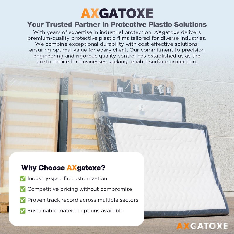 Plastic Mattress Bag for Moving Storage, Waterproof Mattress Cover, Mattress