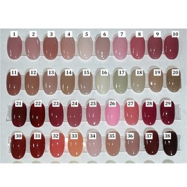 Syrup One Color 83 Types of Handmade Nail Tips - Long Nose Pin / 시럽 원컬러 83종 수제네일팁 - 롱코핀