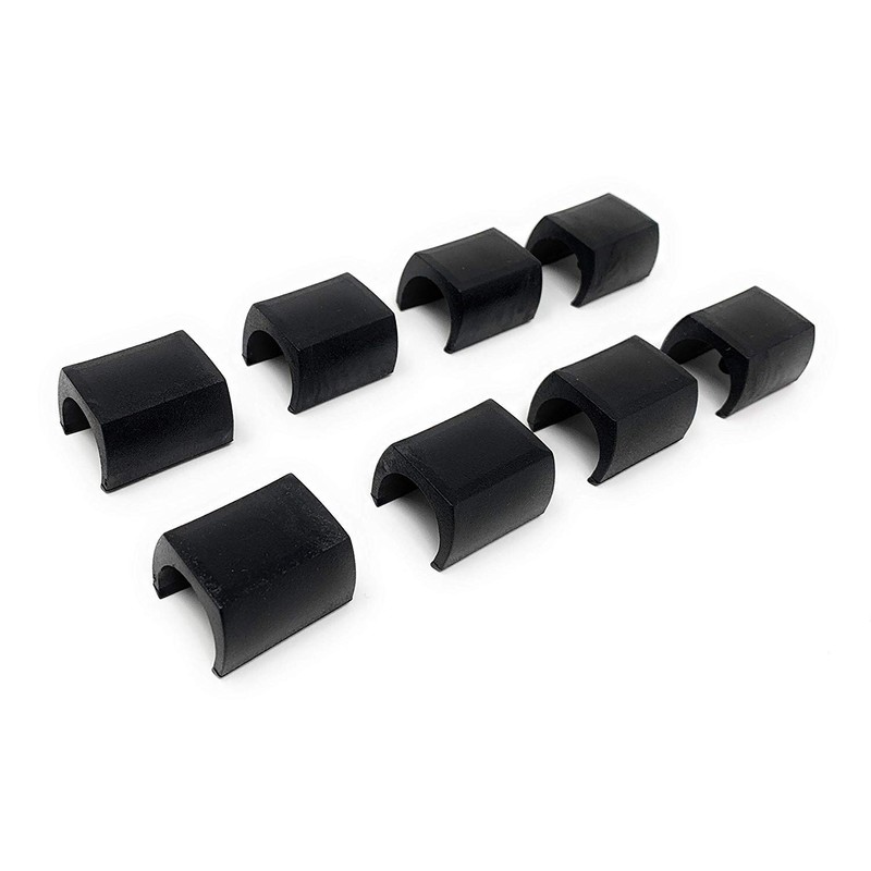 Design61 Clamping Shell Glides, Set of 8, Chair Glides, Floor